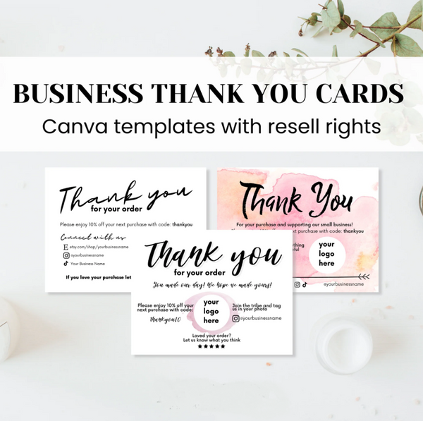 Business Thank You Card Templates